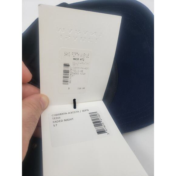 NEW Isabel Marant Women's Tedji BASEBALL Cap in Faded Night BLUE ADJUSTABLE 57 - Picture 6 of 7